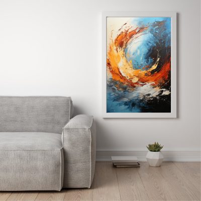 Water vs Fire Last Airbender Inspired Wall Art - Avatar: The Last Airbender Store