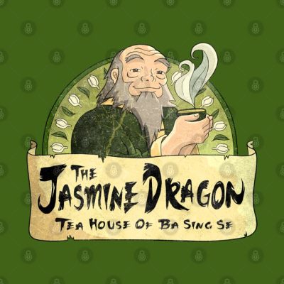 Retro Uncle Iroh The Jasmine Dragon Tapestry Official Avatar: The Last Airbender Merch