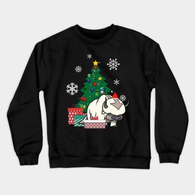 Appa Around The Christmas Tree Avatar The Last Air Crewneck Sweatshirt Official Avatar: The Last Airbender Merch