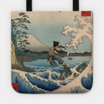 The Great Katara Off Kanagawa Tote Official Avatar: The Last Airbender Merch