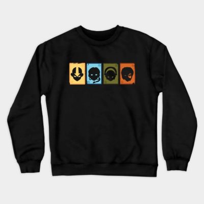 Avatar The Last Airbender Playing Cards Crewneck Sweatshirt Official Avatar: The Last Airbender Merch