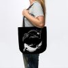 White On Black Spirit Fish Atla Tote Official Avatar: The Last Airbender Merch