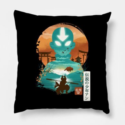 Ukiyo E Airbender Throw Pillow Official Avatar: The Last Airbender Merch