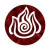 Avatar The Last Airbender Fire Symbol Galaxy Desig Tapestry Official Avatar: The Last Airbender Merch