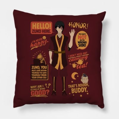 Hello Zuko Here Throw Pillow Official Avatar: The Last Airbender Merch