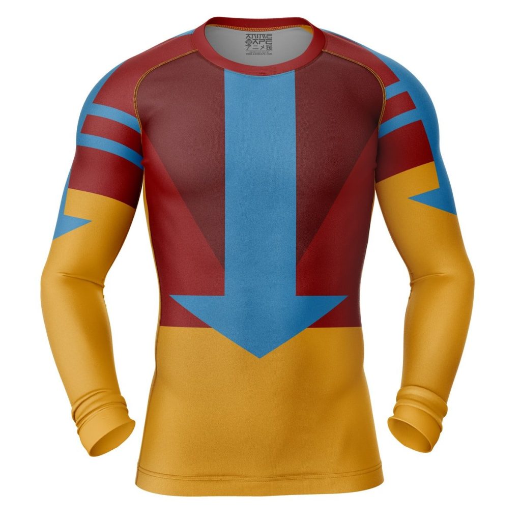 Airbender Compression Shirt Rash Guard front - Avatar: The Last Airbender Store