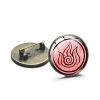 Avatar The Last Airbender Anime Collection Brooch Air Nomad Fire And Water Tribe Symbol Glass Round 1 - Avatar: The Last Airbender Store