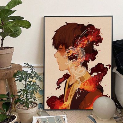 Avatar The Last Airbender Anime Posters Vintage Room Home Bar Cafe Decor Decor Art Wall Stickers - Avatar: The Last Airbender Store