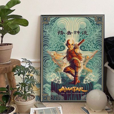 Avatar The Last Airbender Anime Posters Vintage Room Home Bar Cafe Decor Decor Art Wall Stickers 5 - Avatar: The Last Airbender Store