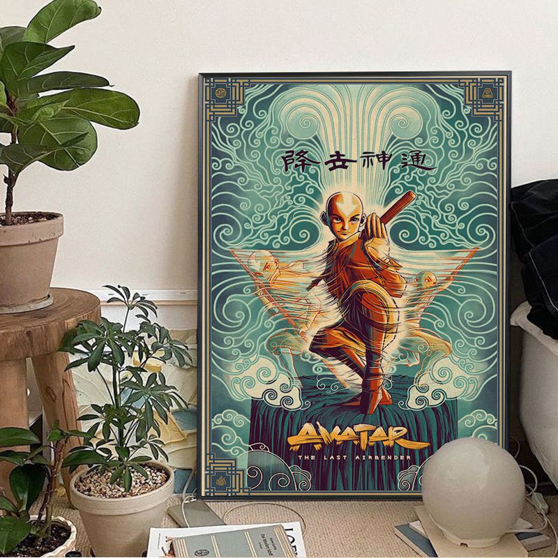 Avatar The Last Airbender Anime Posters Vintage Room Home Bar Cafe Decor Decor Art Wall Stickers 5 - Avatar: The Last Airbender Store