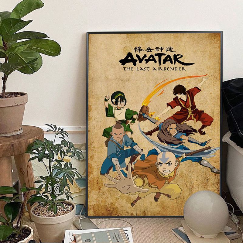 Avatar The Last Airbender Anime Posters Vintage Room Home Bar Cafe Decor Decor Art Wall Stickers 8 - Avatar: The Last Airbender Store