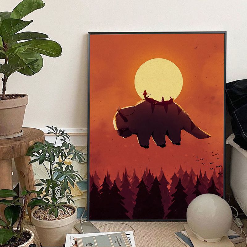Avatar The Last Airbender Appa Classic Movie Posters Vintage Room Home Bar Cafe Decor Nordic Home 3 - Avatar: The Last Airbender Store