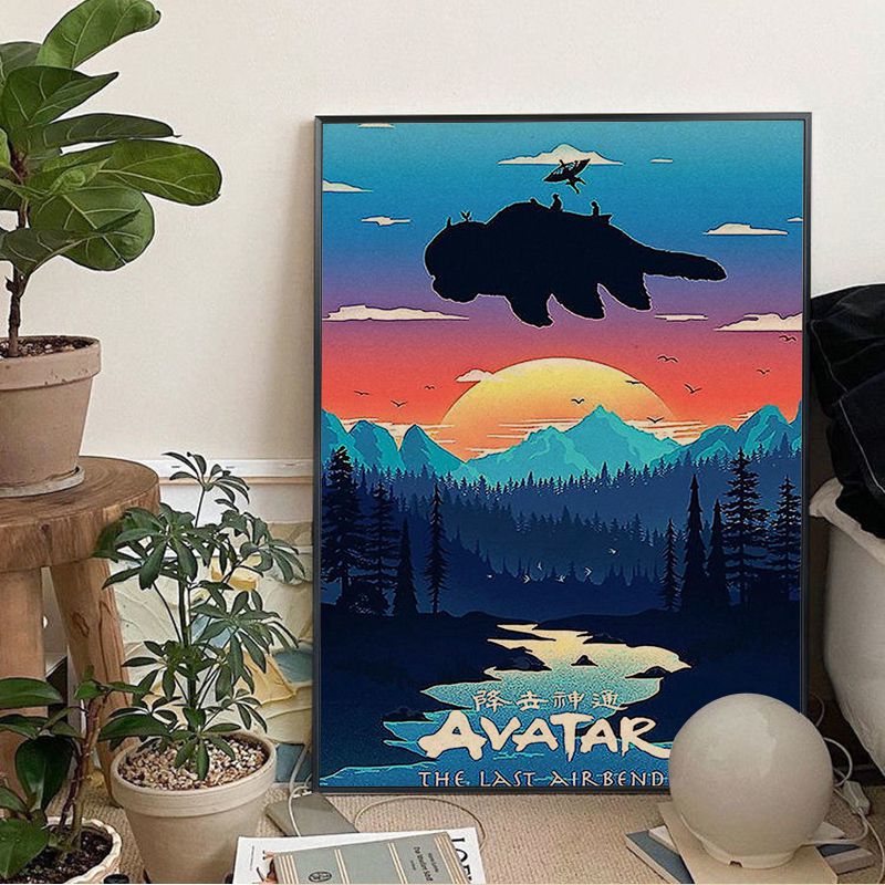 Avatar The Last Airbender Appa Classic Movie Posters Vintage Room Home Bar Cafe Decor Nordic Home - Avatar: The Last Airbender Store