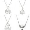 Avatar The Last Airbender Pendant Necklace Air Nomad Fire and Water Tribe Vintage Link Chain Necklaces 1 - Avatar: The Last Airbender Store