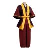 Avatar The Last Airbender Prince Zuko Cosplay Costume Anime Red Costume Black Wig Man Women Adult 2 - Avatar: The Last Airbender Store