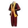 Avatar The Last Airbender Prince Zuko Cosplay Costume Anime Red Costume Black Wig Man Women Adult 4 - Avatar: The Last Airbender Store