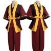 Avatar The Last Airbender Prince Zuko Cosplay Costume Anime Red Costume Black Wig Man Women Adult 5 - Avatar: The Last Airbender Store