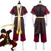 Avatar The Last Airbender Zuko Cosplay Top Pant Vest Outfits Halloween Carnaval Costume - Avatar: The Last Airbender Store