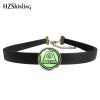 Hot Summer Avatar The Last Airbender Glass Dome Leather Choker Necklace Kingdom Necklace 1 - Avatar: The Last Airbender Store