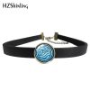 Hot Summer Avatar The Last Airbender Glass Dome Leather Choker Necklace Kingdom Necklace - Avatar: The Last Airbender Store