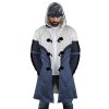 Water Tribe Avatar AOP Hooded Cloak Coat FRONT Mockup - Avatar: The Last Airbender Store