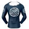 Waterbender Compression Shirt Rash Guard back - Avatar: The Last Airbender Store