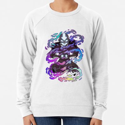 Avatar: The Last Airbender Aang Elements Rainbow Foil Sweatshirt Official Avatar: The Last Airbender Merch