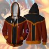 2020 New AVATAR Last Airbender APPA Cosplay Hoodie Zipper Up Hooded Casual Hoodie Anime AVATAR Costume 2 - Avatar: The Last Airbender Store