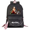 Avatar The Last Airbender Backpack Students School Bag Women Men Causal Travel Laptop Backpack with Charging - Avatar: The Last Airbender Store