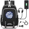 Avatar The Last Airbender canvas Backpack USB Charging school bag Tardis music mochila shoulder bag travel 2 - Avatar: The Last Airbender Store