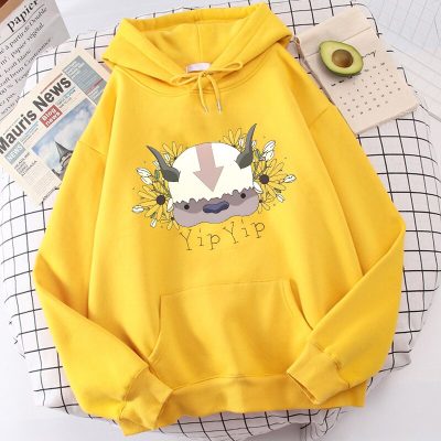 Harajuku Anime Avatar The Last Airbender Hoodies Sweatshirt Men Women Fashion Cartoon Appa Print Winter Casual 1 - Avatar: The Last Airbender Store