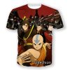 phechion New Fashion Men Women Avatar The Last Airbender 3D Print Short Sleeve Casual T Shirt - Avatar: The Last Airbender Store